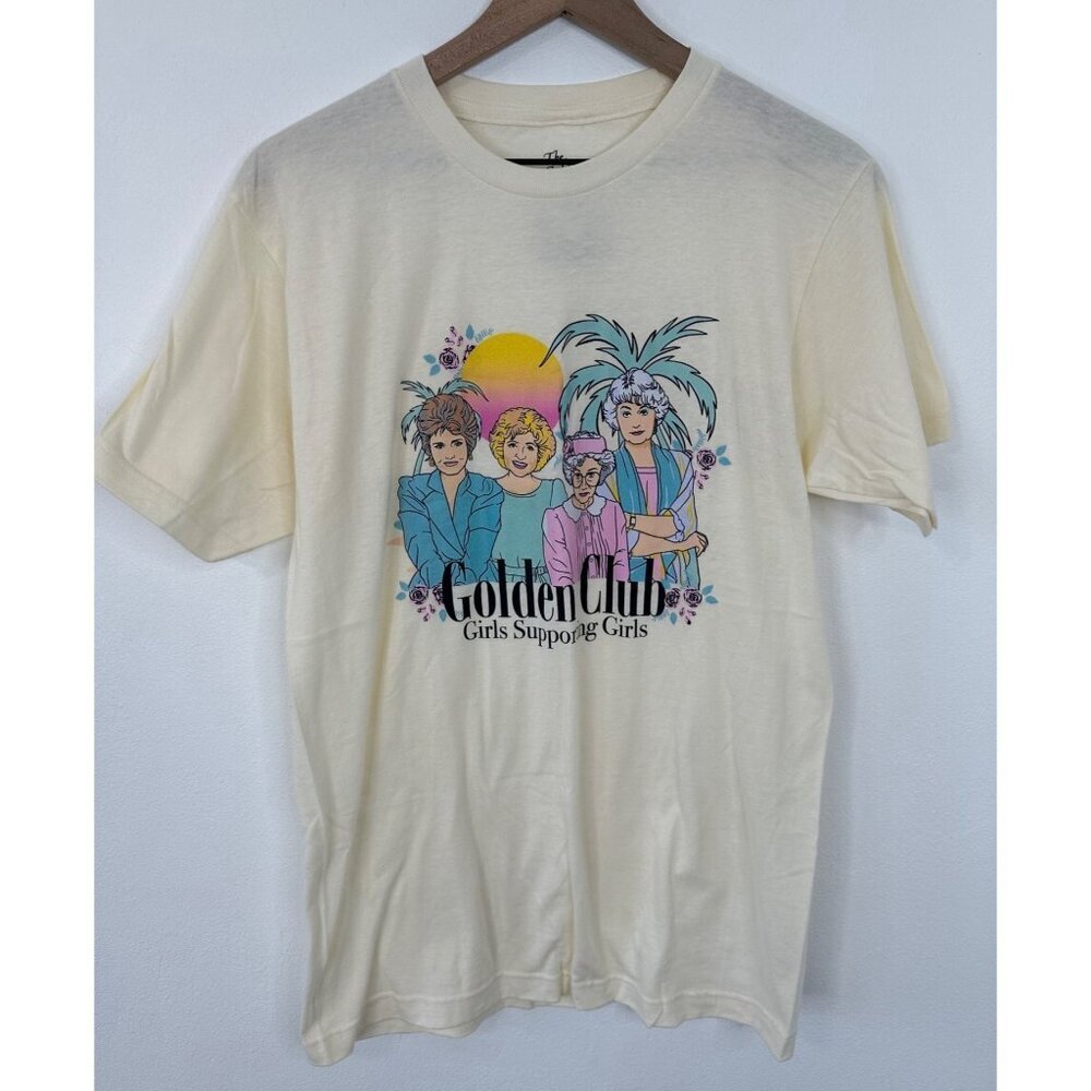 The Golden Girls T-Shirt Women Large Tan Graphic Girls Supporting Girls